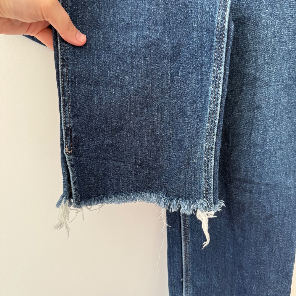 Judy Blue Women's Betsy Hi-Rise Cropped Straight Fit w/ Side‎ Slit Jeans Sz 7/28 - Picture 7 of 10